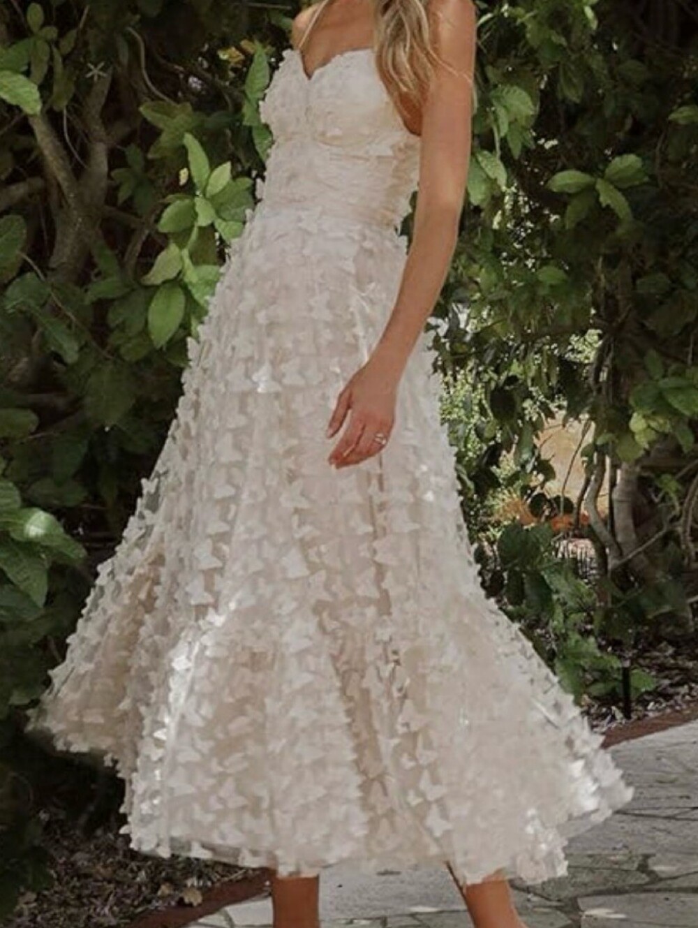 Thirty-Thirty Butterfly Tulle Ivory Dress Size Small